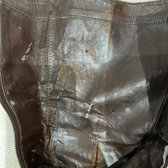 Brown Leather Boots by Town Shoes - Picture 3 of 5